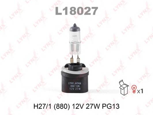 Лампа галогеновая H27 12V 27W PG13 (880)
