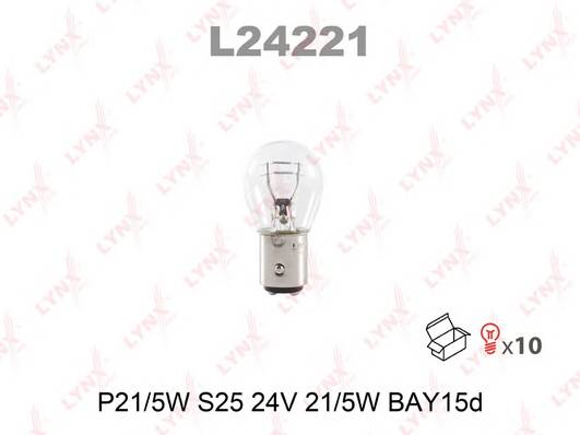 Лампа накаливания P21.5W S25 24V 21.5W BAY15D