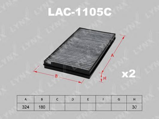 LAC-1105C Фильтр салонный BMW 5(E60.E61) 03>.6(E63.E64) 04>