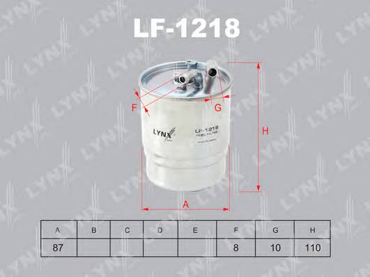 LF-1218 Фильтр топливный JEEP Commander 3.0D 06-10 . Grand Cherokee 3.0D 06-10.