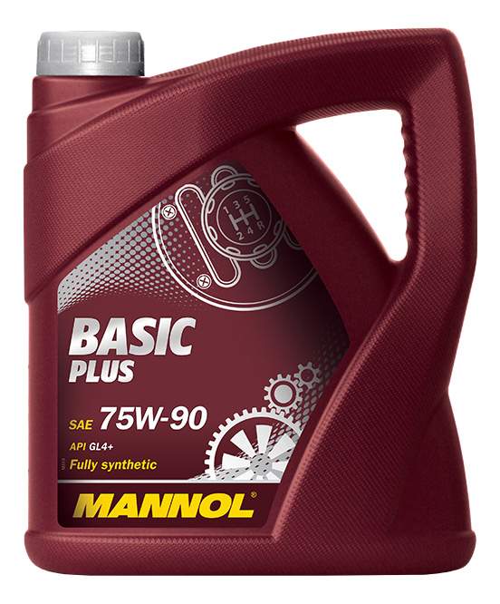 MANNOL GL-4  Basic Plus SAE 75w90 (4л)  (4 шт)  (спец. для переднеприв