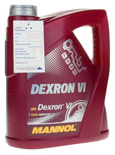 транс.масло  MANNOL ATF DEXTRON  VI (4л)  (4шт) (для авт.к.п)