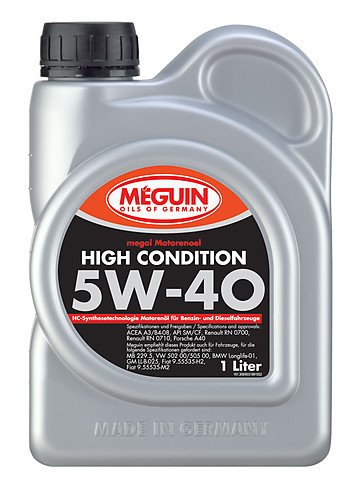Масло моторное синт. Megol High Cond 5W-40 (1л)