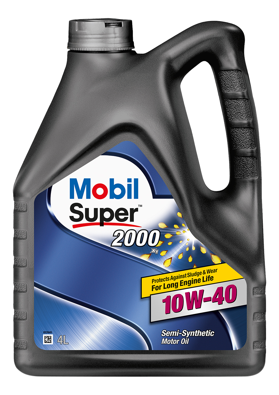 Масло моторное полусинт. Mobil Super 2000 X1 10W-40 (4л)