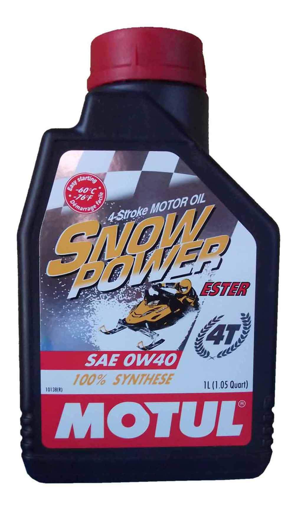Моторное масло Snowpower 4T 0W40 121 л 013985 Фотография MOTUL 101230