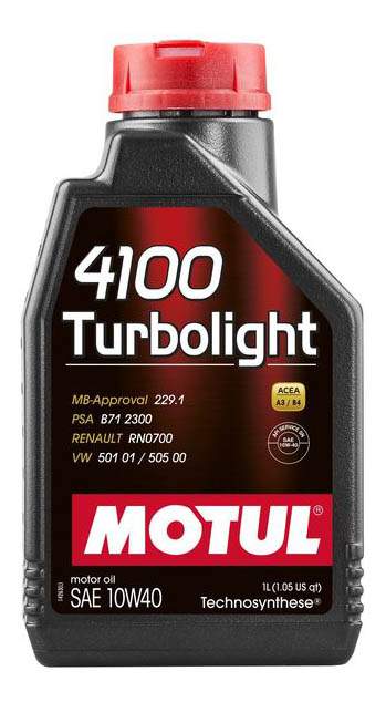 Масло моторное полусинт. 4100 TURBOLIGHT 10W-40 (1л)