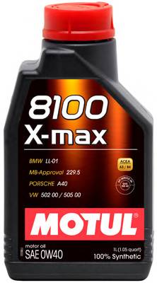 Масло моторное синт. 8100 X-max 0W-40 (1л)