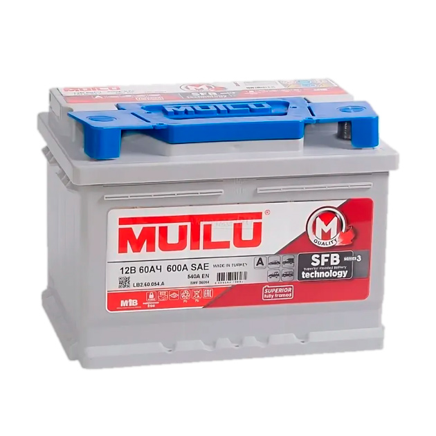 Аккумулятор MUTLU 60Ah 540A (обратная 0) 242x175x175