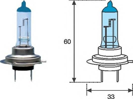 Лампа H7 BL 12V Blue Light