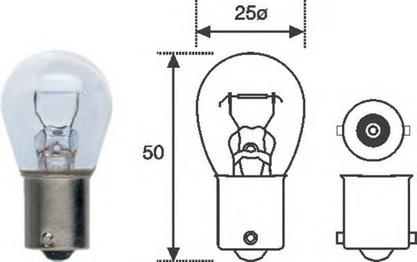 Лампа P21W 12V standart min 10