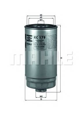 Фильтр топливный M16x1.5 H171.5 D81 Fiat Multipla 1.9JTD 02-10/Punto 1.9JTD 00-0