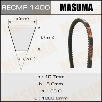 Ремень клиновидный Masuma рк.1400 Фотография Masuma 1400