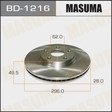 Диск тормозной MASUMA HARRIER. ACU1#. MCU1#. SXU1#