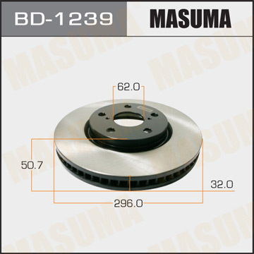 Диск тормозной MASUMA front LEXUS GS300  RH