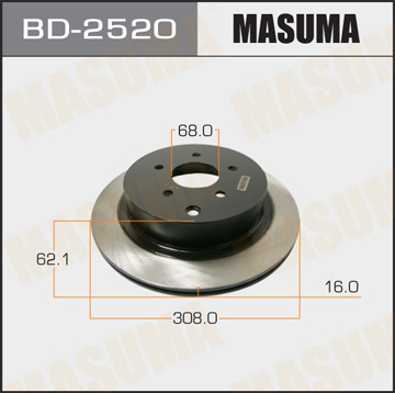 Диск тормозной MASUMA rear MURANO/ Z51R