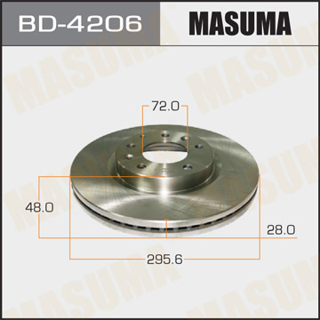 Диск тормозной  Masuma  CX-7  06-