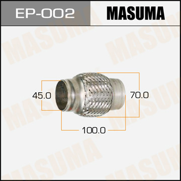 Гофра глушителя  MASUMA   45x100