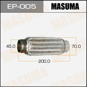 Гофра глушителя  MASUMA   45x200