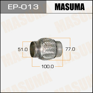 Гофра глушителя MASUMA 51x100