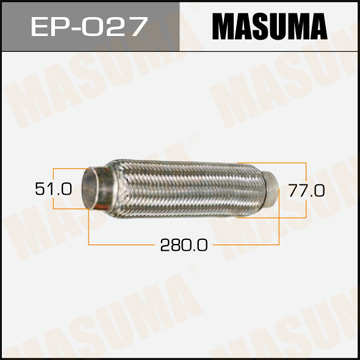 Гофра глушителя  MASUMA   51x280