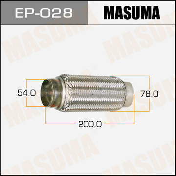 Гофра глушителя  MASUMA   54x200