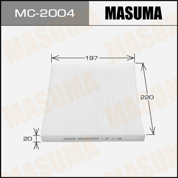 Воздушный фильтр Салонный  АС- 1881  Masuma   (1.40) MC2004