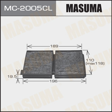 Воздушный фильтр Салонный Угольный  Masuma