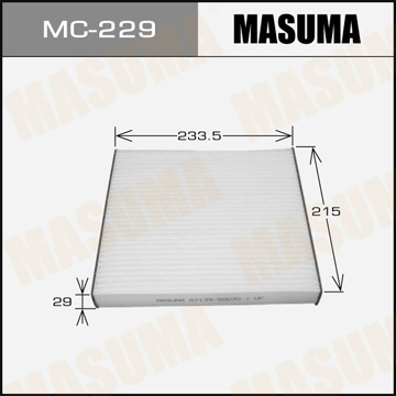 Воздушный фильтр Салонный  АС- 106E  Masuma   (1.40) .MC229E