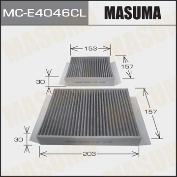Воздушный фильтр Салонный  АС-   Masuma   (1.40)  PEUGEOT. 207. V1400. V1600   0