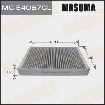 Воздушный фильтр Салонный  АС-   Masuma   (1.40)  RENAULT