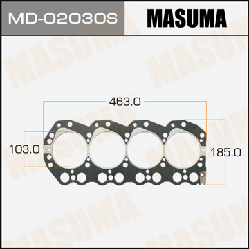 Прокладка Голов.блока Masuma QD32.E. QD32TI Фотография Masuma MD02030S