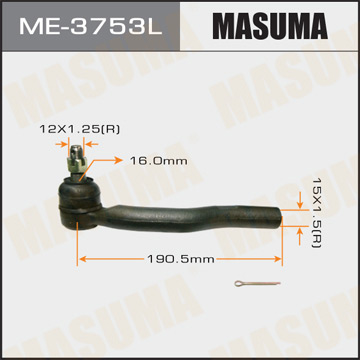 НАКОНЕЧНИК РУЛЕВОЙ ТЯГИ MASUMA CAMRY. ACV30. ACV35