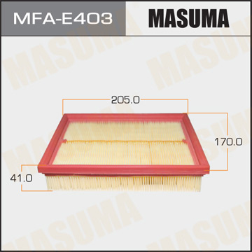 Воздушный фильтр   Masuma   (1.40)  PEUGEOT. 206. V1100. V1600   98-