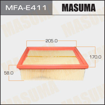 Воздушный фильтр   Masuma   (1.20)  PEUGEOT. 206. V1900. V2000   98-
