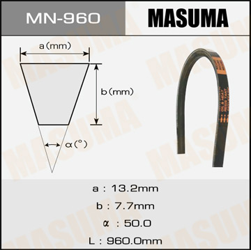 Ремень клиновидный Masuma OEM_11720-1P001 Фотография Masuma MN960