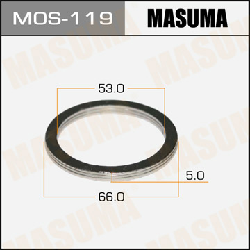 Упл.кольцо под выхУпл.коллект. MASUMA 53 х 66 (упаковка 20 штук) Фотография Masuma MOS119