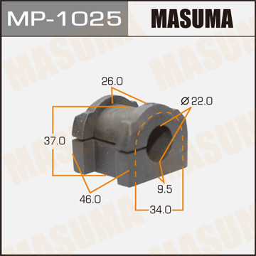 Втулка стабилизатора Masuma (комплект 2шт - цена за единицу)