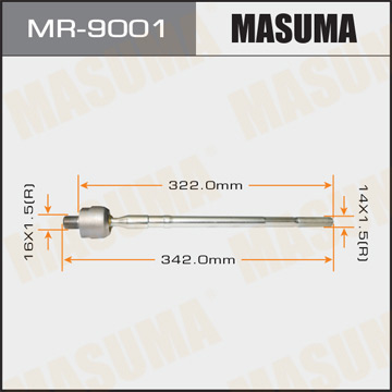РУЛЕВАЯ ТЯГА MASUMA MR-9001 : MR403100 - AIRTREK CU W. RVR N7 WG. CHARIOT GRANDI