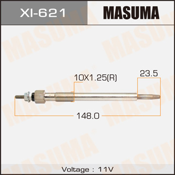Свеча накаливания Masuma PI-172 .4JX1 (1.10.100) Фотография Masuma XI621