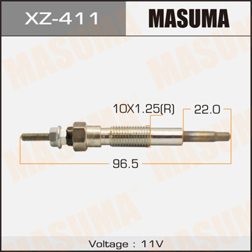Свеча накаливания Masuma PZ-702 .HA (1.10.100) Фотография Masuma XZ411