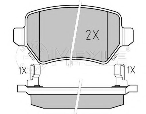 Колодки торм зад  (WVA 23417 15 2 mm )