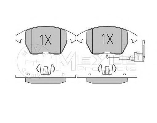 Колодки торм.пер. (WVA 23587 20.0 mm.) /вкл. датчик износа/ AUDI A3 (8P1. 8PA)