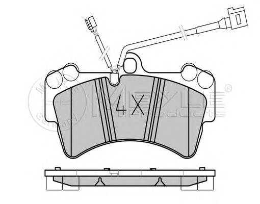 Колодки торм. пер.  Audi Q7 VW Touareg 03~