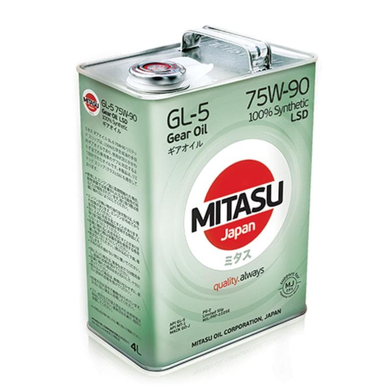 Масло трансмиссионное синтетическое MJ 411 MITASU  LSD  75w90  (4л)