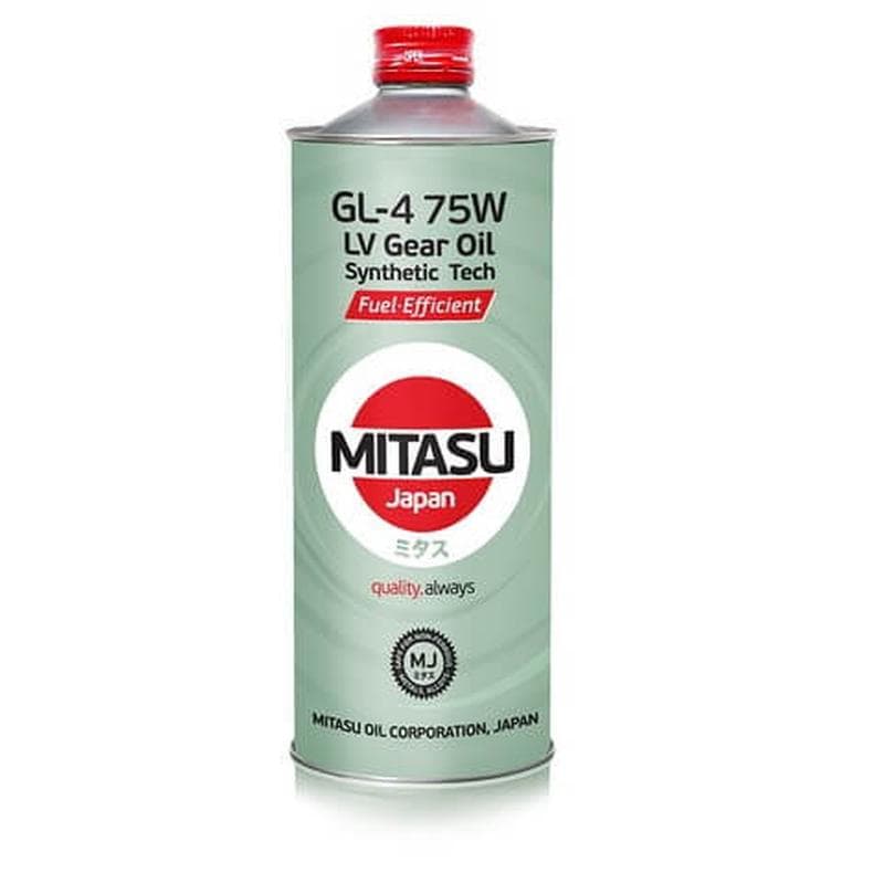 MITASU ULTRA LV GEAR OIL GL-4 75W Synthetic Tech ультрамаловязкое трансмиссионно