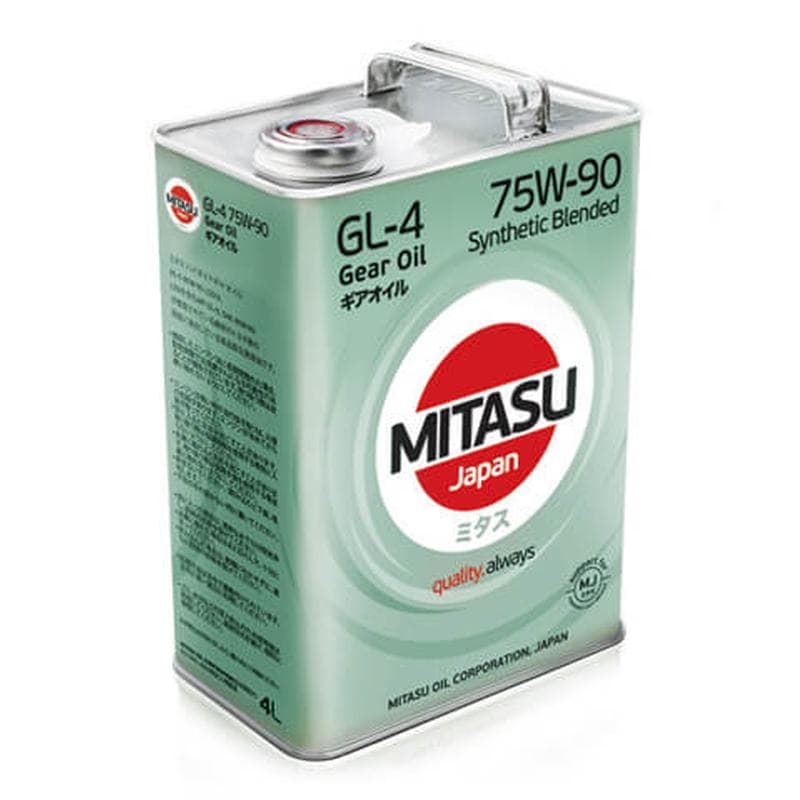 Масло трансмиссионное п/синтетическое MJ 443 MITASU GEAR OIL GL-4 75W-90  (4л)