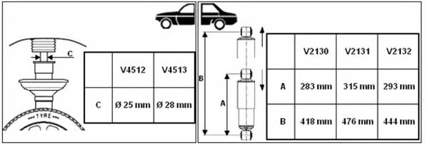 Амортизатор передний газовый Citroen Jumper. Fiat Ducato. Peugeot Boxer 06>