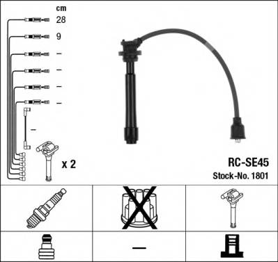 Провода зажигания к-т 1801 RC-SE45