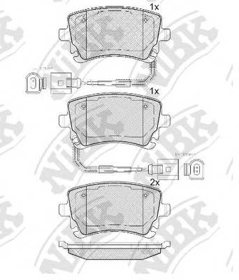 Колодки тормозные дисковые  Rr  AUDI A8 3.7/4.2L 02-. 3.0/4.0L 03-. 6.0L 04-. A4