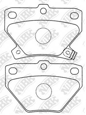 Колодки тормозные дисковые TOYOTA COROLLA 1.6 2002 - 2007  TOYOTA COROLLA 1.5 20